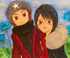 華やかな似顔絵を描きます イメージ1