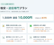 1件約7円 フォーム営業を代行します 1件約7円〜・冒頭に社名差し込み・結果CSV付き