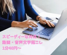 時間効率化！文字起こしします イメージ1