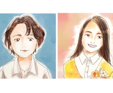 色鉛筆画！優しい雰囲気の似顔絵イラスト納品します プレゼントや記念に！色鉛筆の暖かみあるイラストです
