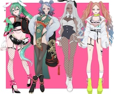 オマケ付★IRIAMやVTuberキャラデザします IRIAM、TRPG、VTuberキャラデザお任せ下さい！