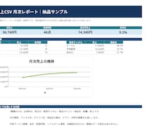 EC売上CSVを月次レポートに整えます イメージ1