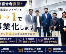 新規事業のアイデアを0→1で事業化します 「やりたい」を、実際に売れる事業の形にします