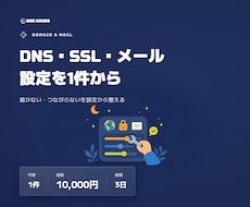 独自ドメインのDNS・SSL・メールを設定します イメージ1