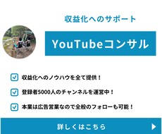 収益化に向けて、YouTubeコンサルします 顔出しなし登録者5000人月収5万円のチャンネルを運営中！