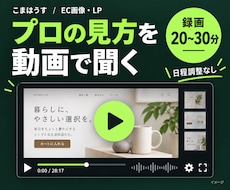 EC画像・LPの改善点を動画で解説します 日程調整なし。プロの見る順番と直す理由が分かる