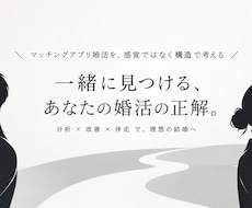 マッチングアプリ婚活を個別コンサルします イメージ1