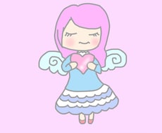 目をつぶったほんわかしたイラストを描きます イメージ1