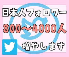 Twitter日本人フォロワー800人以上増加ます 日本人のアクティブ フォロワーを増やします。