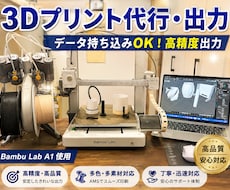 3Dプリント代行・データ作成・出力いたします イメージ1