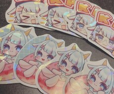 オリジナルホログラムステッカー作成ます イメージ1