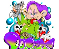 服のデザインや、グッズのイラストを承ってます POPで可愛いヒップホップ系のイラスト