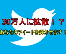 30万人に超絶拡散します あなたのツイートをみんなのもとへ宣伝します！