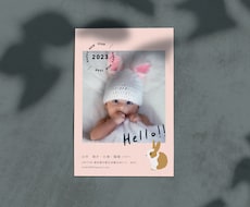デザイナーが写真で1年間を伝える年賀状を作成します イメージ1