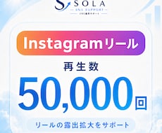 インスタのリール再生を5万回増やします イメージ1
