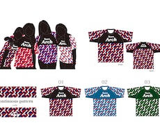 チームTシャツをデザインします 幾何学模様②(ベースデザイン)