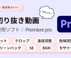 切り抜き動画の編集します イメージ1
