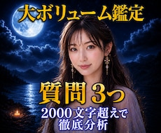 恋愛仕事人間関係なんでも質問3つまで霊視鑑定します 2000文字超えの大ボリューム鑑定で3つの悩みを徹底分析