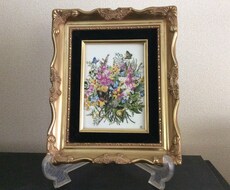 花のブーケの陶板画でございます イメージ1