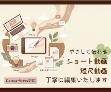 やさしく伝わる動画・短尺動画を丁寧に編集いたします イメージ1