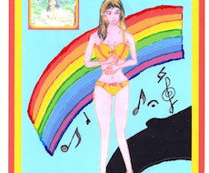 手描きデッサン後画像シフト・マーカーで着色します イメージ1