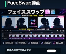 フェイススワップ動画を制作します 動画60秒以内、同意済み素材で高品質に納品します