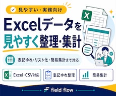 Excelデータを見やすく整理・集計しますます イメージ1