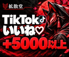 TikTok いいねを＋5000～増やします イメージ1