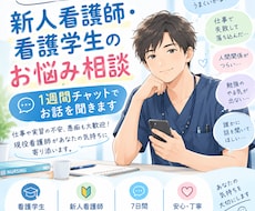 看護師・看護学生の悩みを1週間チャットで聞きます イメージ1