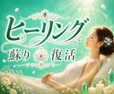 ヒーリング☆無料特典付 蘇り復活のお手伝いします お疲れなあなたの肉体・感情・過去・現在・未来に浸透☆鑑定書付
