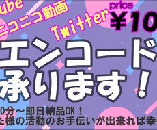 最短即日30分～1時間エンコードさせていただきます イメージ1