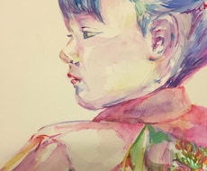水彩絵具♬オリジナルイラストを描きます イメージ1
