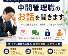 現場仕事+管理業務板挟みの中間管理職さん話聞きます イメージ1