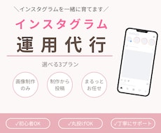 インスタグラム運用代行します インスタ運用／画像制作のみから全てお任せまでプランをご用意
