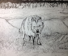 ペット、動物など、オリジナル墨絵を提供します 珍しい墨絵です！感動を多くの方に与えたいです！
