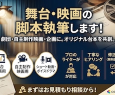 脚本・シナリオ・台本を執筆します イメージ1