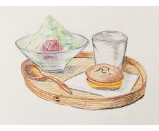 フードイラスト描きます カフェのメニューやポップに絵を掲載してみませんか？