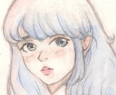 80'sアニメ風！鉛筆+水彩画　描きます