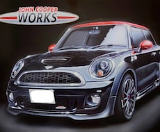 A4　エアブラシで絵をお描き致します 世界に一枚だけの愛車イラストをお描きいたします。