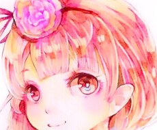 色鉛筆ふわっとしたイラストやアイコンを描きます アイコンや挿絵などふわっとはなやかにしたい方にオススメ！