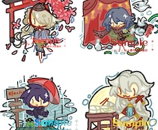 ちびキャラを使ったシーンイラストも描けます イメージ1