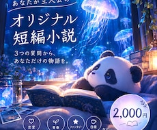 あなたが主人公のオリジナル短編を作ります 3つの質問から、あなただけの物語を制作します！