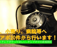 業界指定なし！テレアポ50件から行います 得意な人にテレアポやってほしい...テレアポでの新規開拓