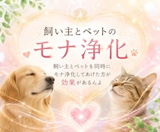 飼い主様とペットちゃん同時にモナ浄化致します イメージ1
