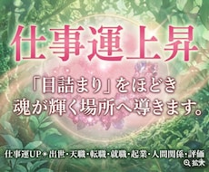 仕事運UP✴︎目詰まりをとり魂が輝く場所へ導きます 本物の靈氣を！出世・天職・転職・就職・起業・人間関係・評価
