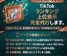 TikTokのランキングサイトで上位表示します SNS以外にも、あなたを知ってもらう場所を増やします