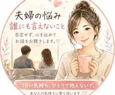 夫婦の悩み、誰にも言えないことをお聴きします イメージ1