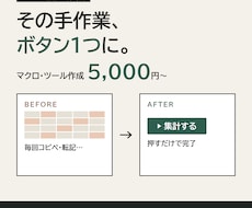 Excelや面倒な作業をツールで自動化します イメージ1