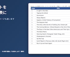 公開サイトの情報を表にします イメージ1