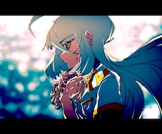 動画サムネにも！一枚絵お描きします お好きな世界観の一枚絵お描きします！【絵柄①アニメ塗り】